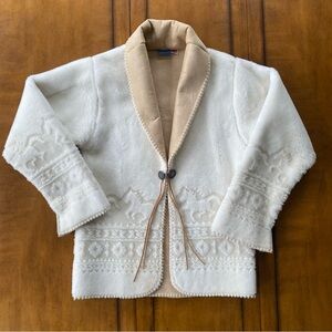 Vintage Natural Reflections Sherpa Suede Horse Jacket